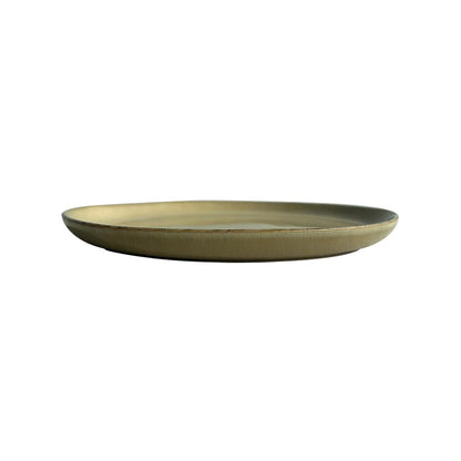 Set De 6 Plato Redondo Ceramica 26 Cm Beige Linea Ekos