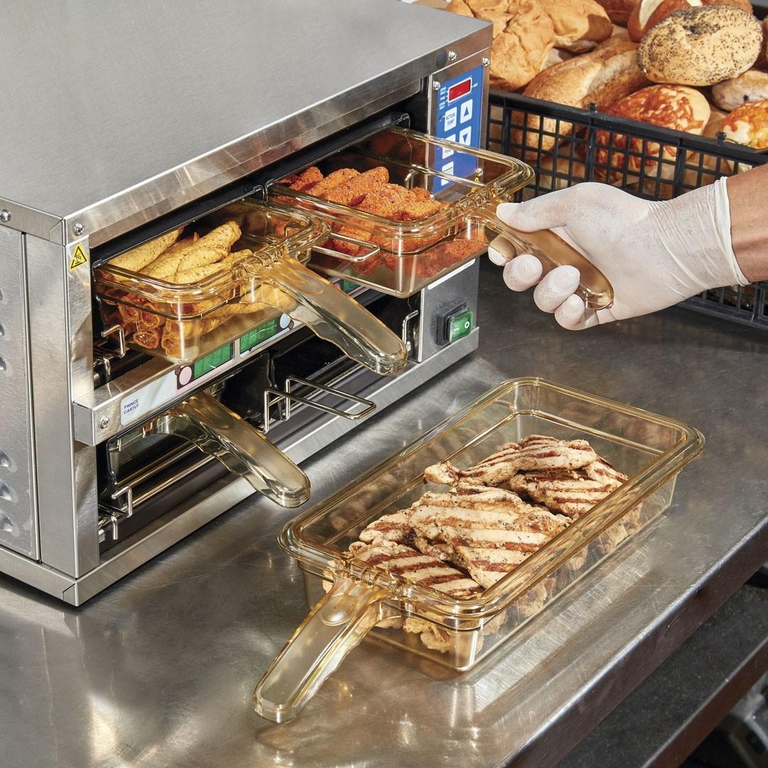 Recipiente Para Alimentos De Alta Temperatura 1/3 Con Asa Color Ambar