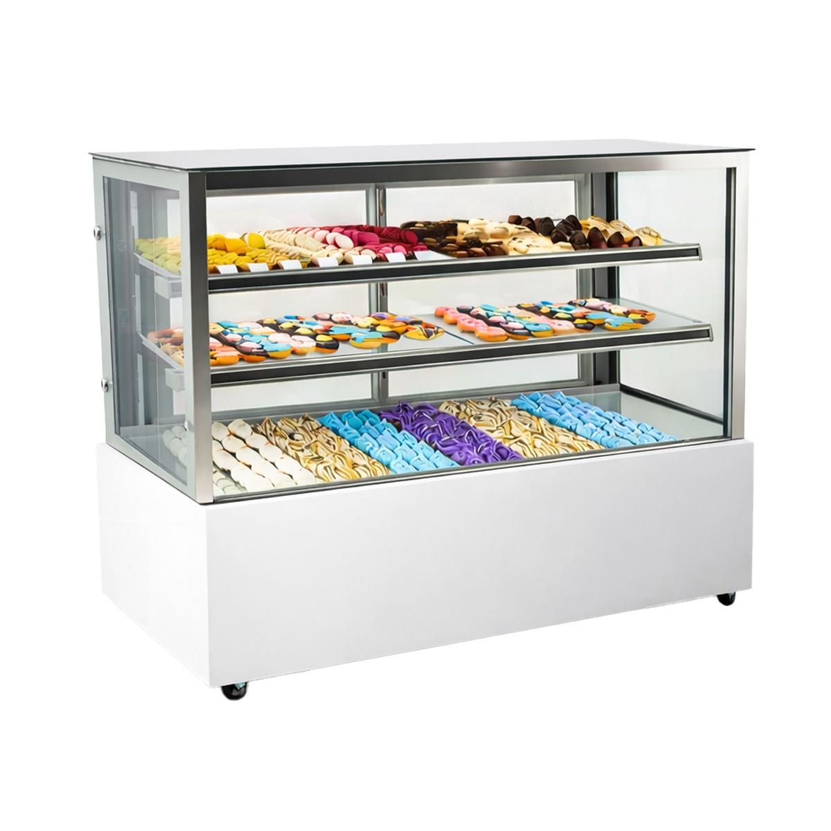 Vitrina Pastelera Recta 120 Cm Modelo CS-1200R2 Norkalt
