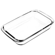 Fuente Rectangular De Vidrio 29.5x18x6.7Cm