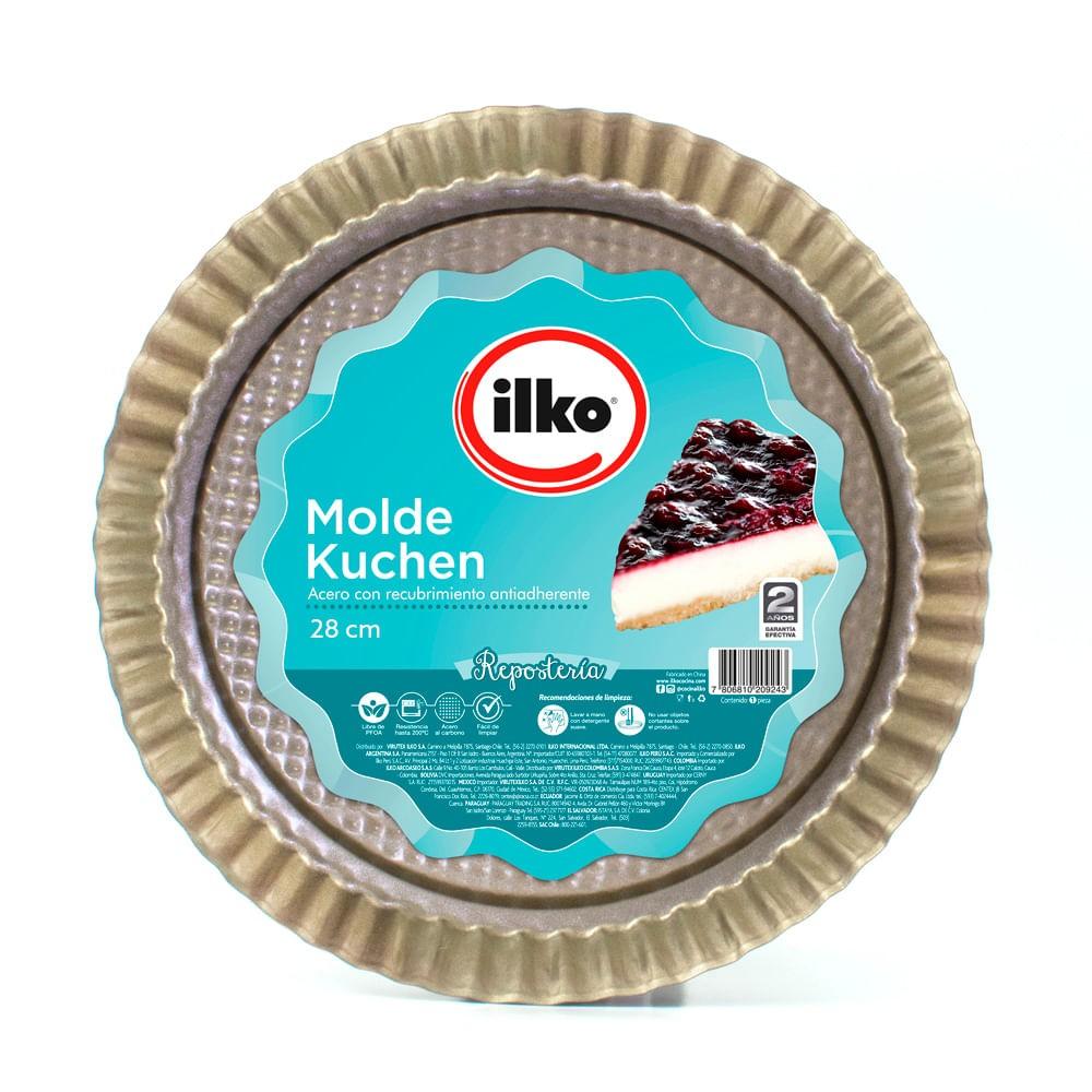 Molde Kuchen y Pizza 28cm Non-Stick Gold Ilko