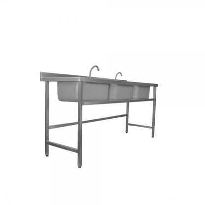 Lavadero Mural 3 Tazas Med. 190 X 60 X 85 Cms