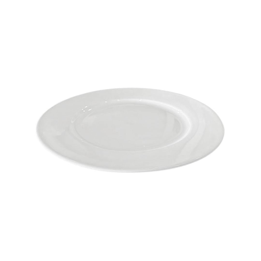 Set de 6 Platos Porcelana Borde Ancho 23 Cm Línea Padua