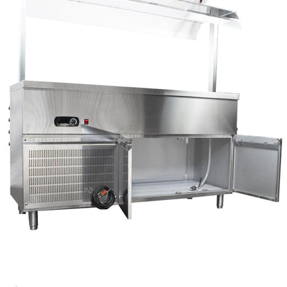 Modulo Salad Bar Refrigerado 4 Deposito