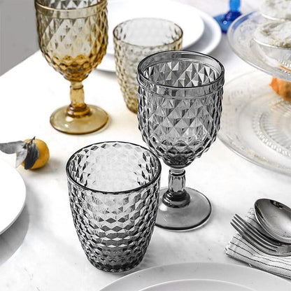 Vaso Vidrio 240 Ml Gris Línea Smooky