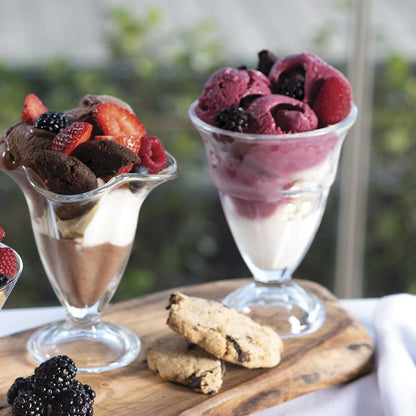 Set De 6 Copa Vidrio Helado Postre Ice Cream Cup 142 Mm.