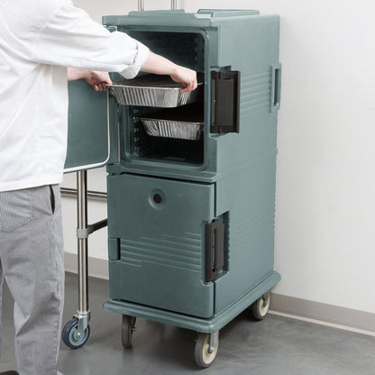 Contenedor Isotérmico Profesional Cambro UPC800 Azul Pizarra con Ruedas