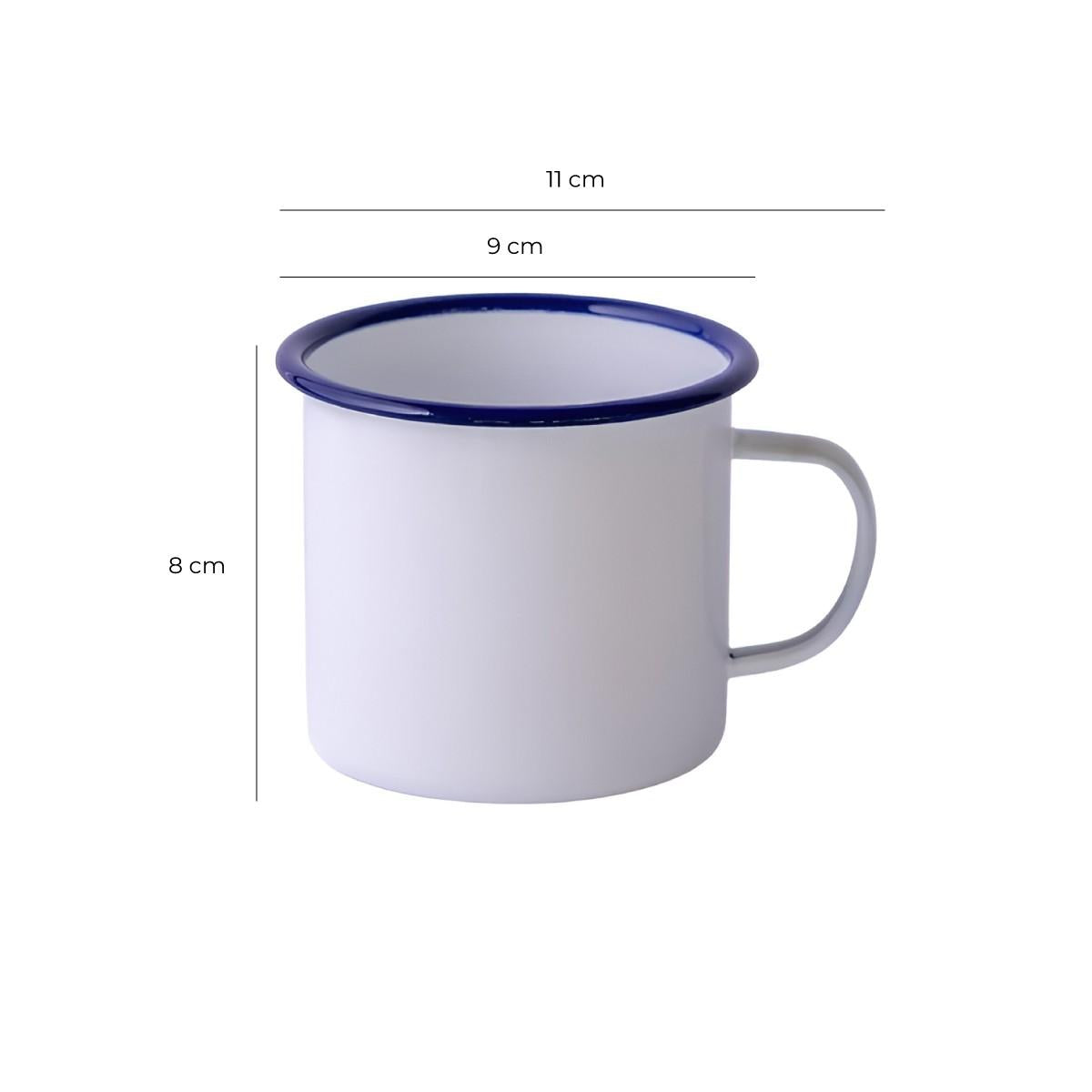 Mug Enlozado Blanco 350 Ml