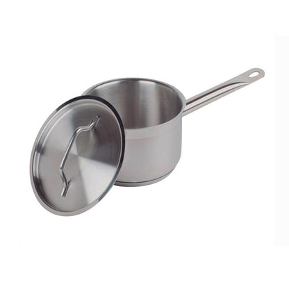 Cazo Bajo Acero Inoxidable Con Tapa Y Fondo Difusor 3.6 Litros
