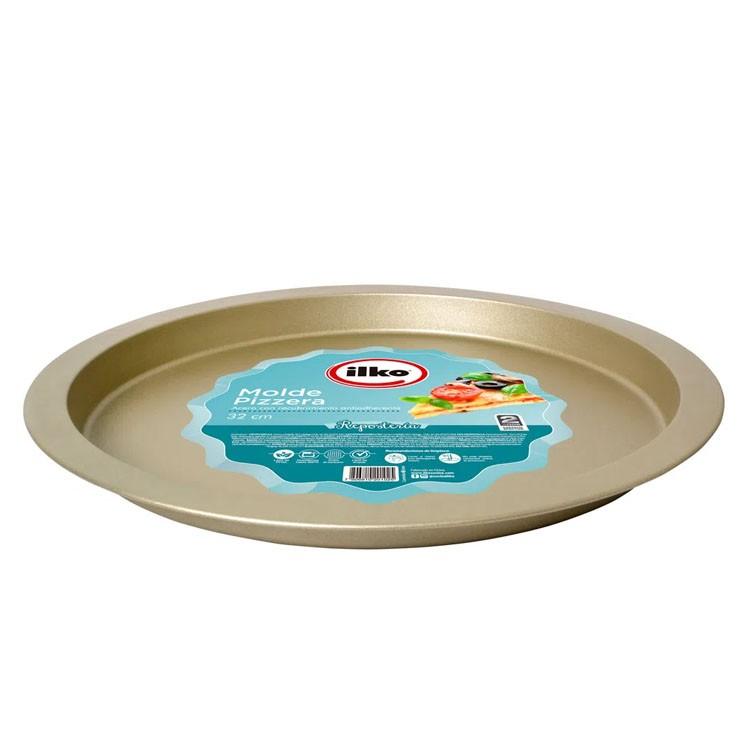 Molde Para Pizza 32 Cm Gold Ilko