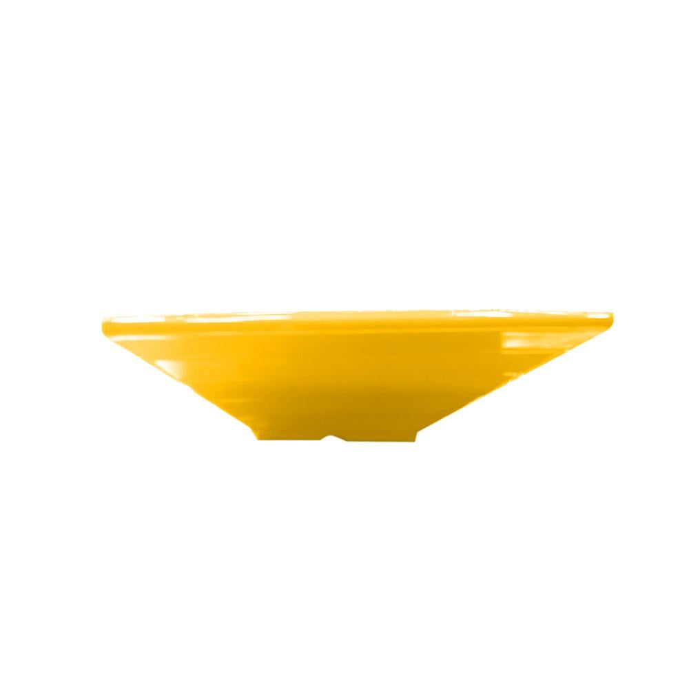 Set De 4 Bowl Cuadrado Melamina 15 Cm. Amarillo