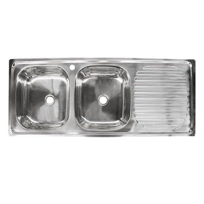 Lavaplatos Doble Con Secador 120x50x15 Cm