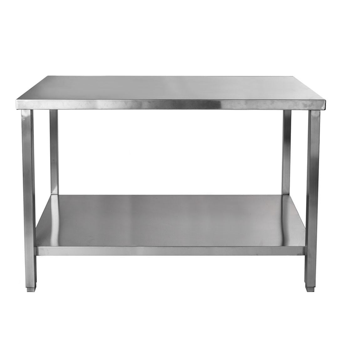 Meson De Trabajo Central Acero Inoxidable 140X70X85 Cm