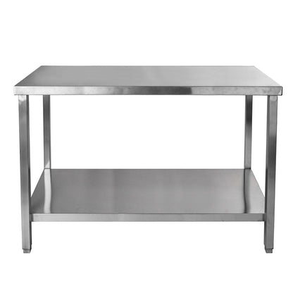 Meson De Trabajo Central Acero Inoxidable 140X70X85 Cm