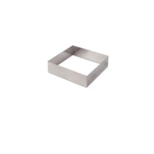 Molde Cuadrado Acero Inoxidable 10 X 10 X 4 Cm