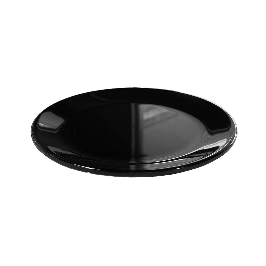Plato Melamina Redondo Sin Borde Negra 17 Cm Línea Clásica