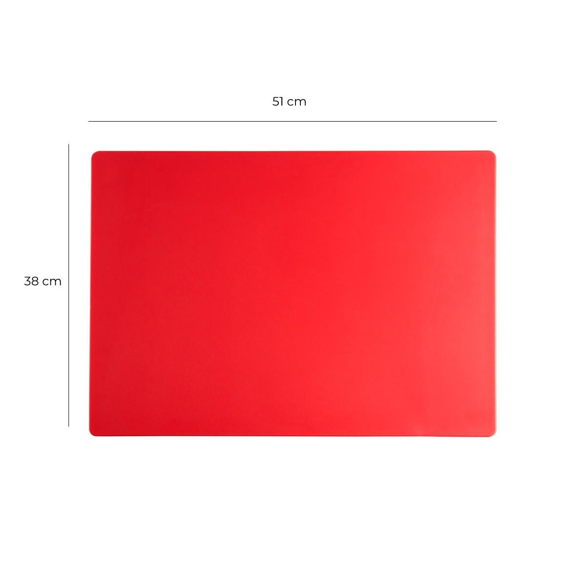 Tabla De Corte Roja 51X38 Cm