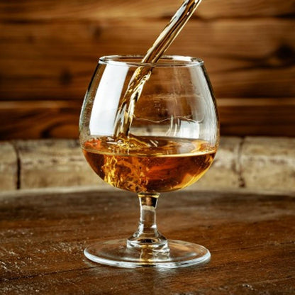 Set De 6 Copa Vidrio Cognac 550 Cc. Grande