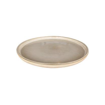 Set 6 Platos Redondo Ceramica 26.5 Cm Beige Linea Oslo