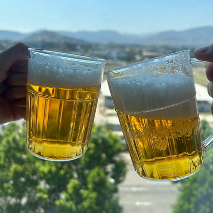 Set de 6 Mug Cerveza Policarbonato 400 Cc Transparente