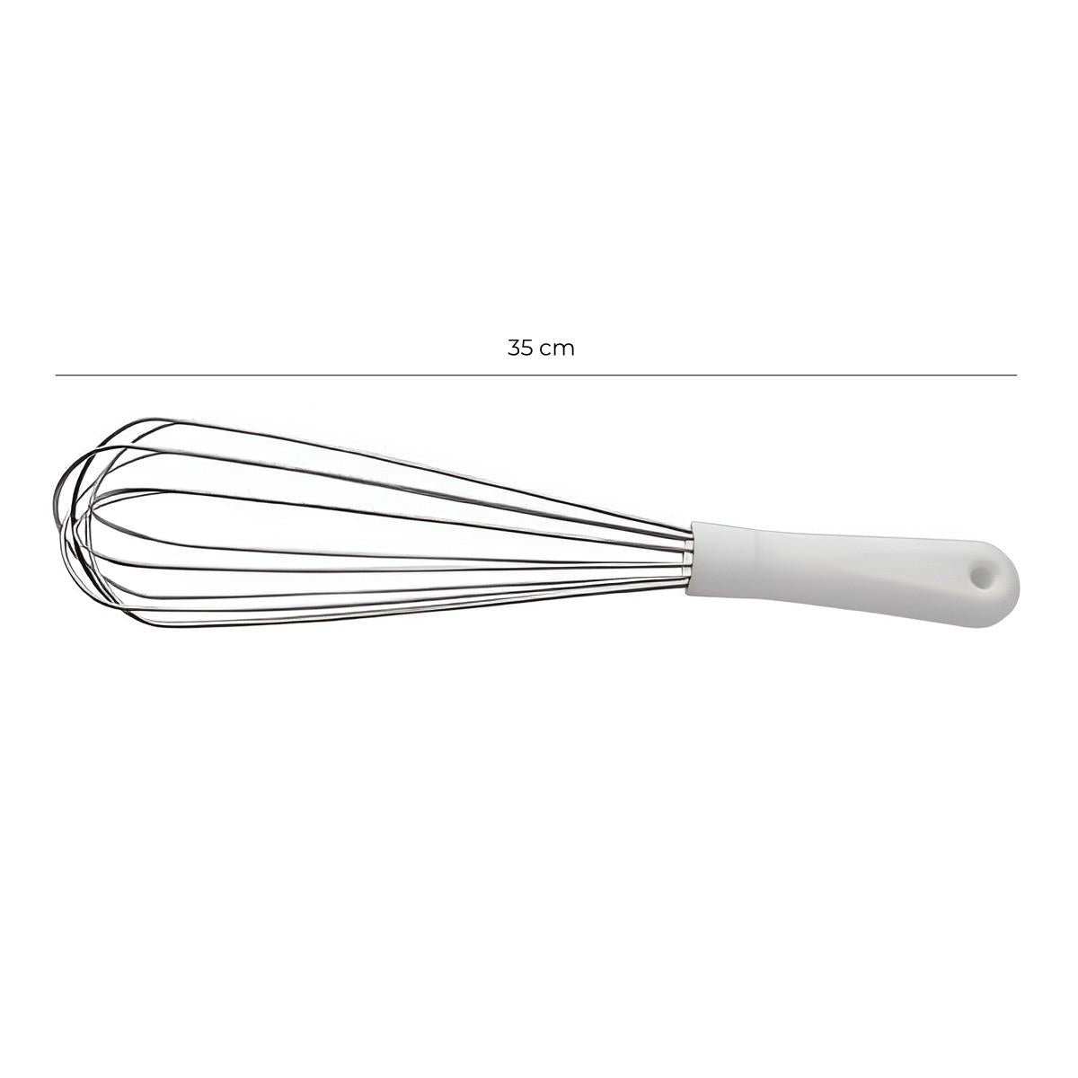 Batidor Manual Mango Blanco 35 Cm Línea Durafio