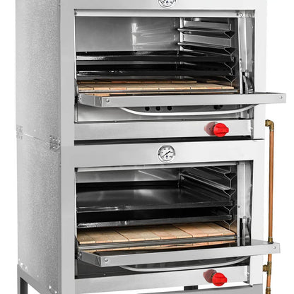 Horno 2 Cámaras Acero Inoxidable 58x65 GLP Volter