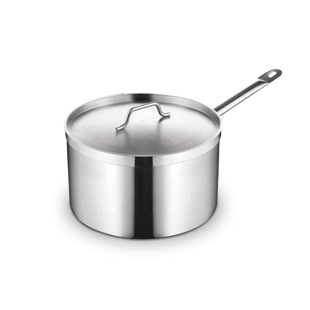 Cazo Bajo Acero. Inoxidable Con Tapa Y Fondo Difusor 16 Litros