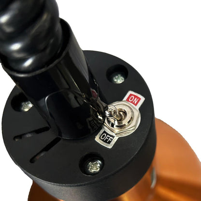 Lampara Decorativa Color Bronce Calefaccionada Retractil 250 W