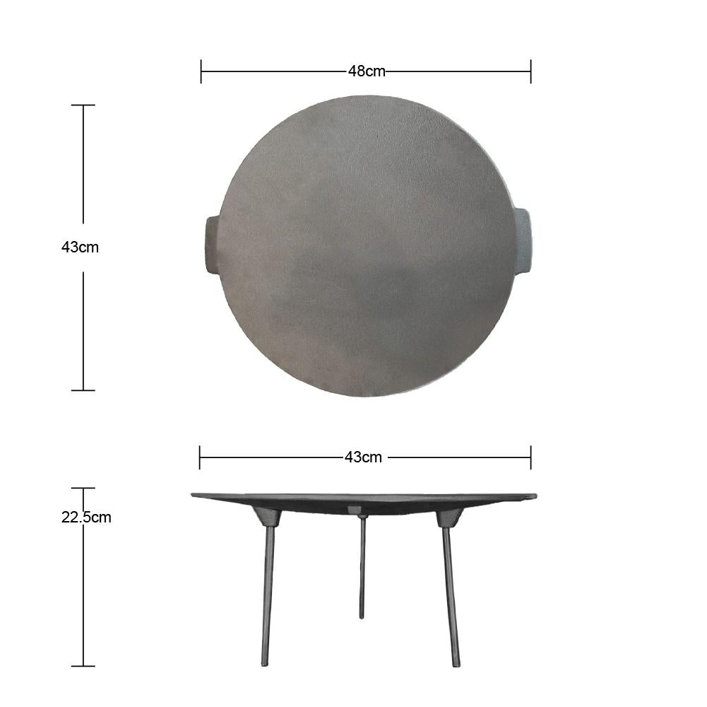 Disco De Hierro Con Patas 43 Cm Briva