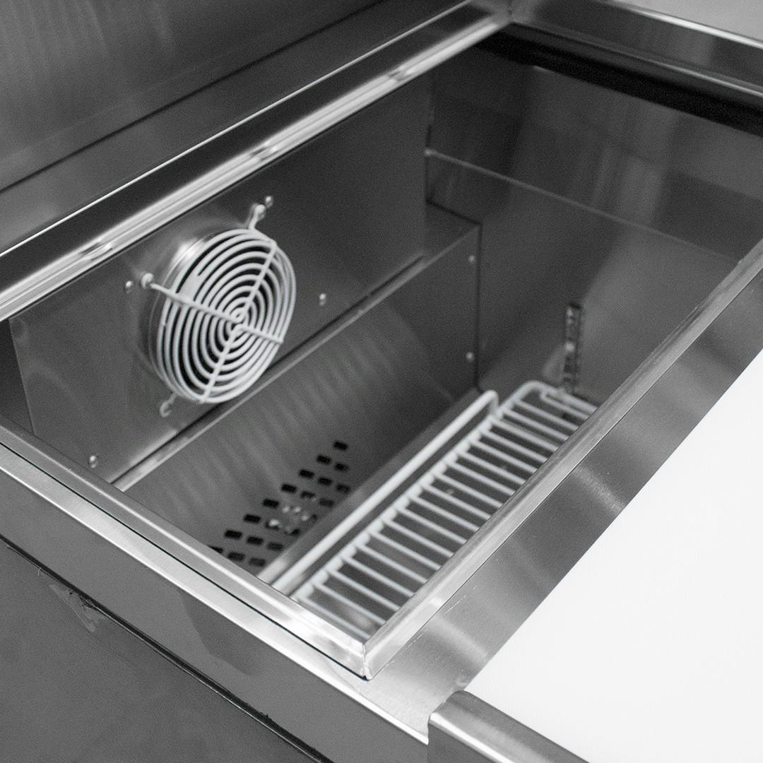 Salsera Refrigerada Acero Inoxidable 1 Puerta Norkalt