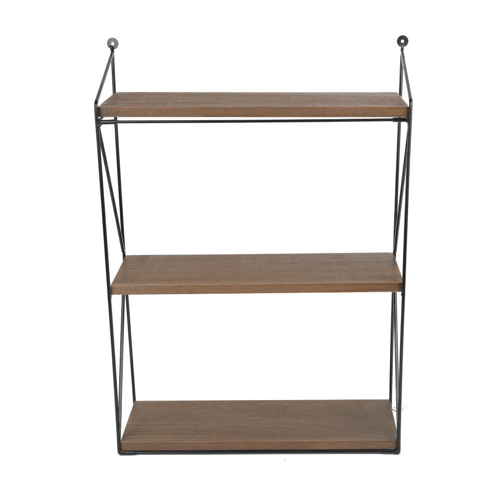 Repisa Mural 3 Niveles Base Madera 40x55x15 Cm