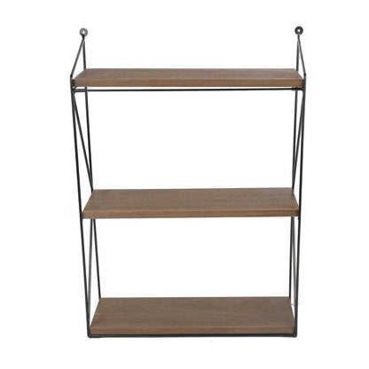 Repisa Mural 3 Niveles Base Madera 40x55x15 Cm