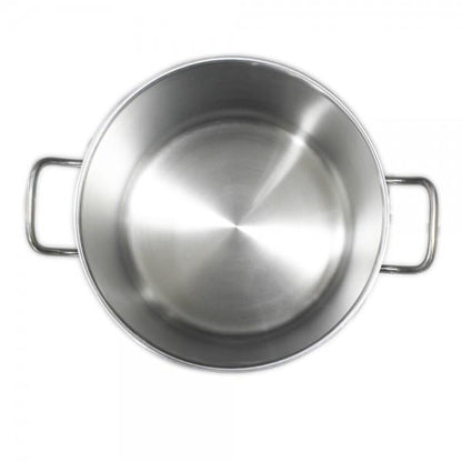 Olla Con Tapa Acero Inoxidable Fondo Difusor 9 Litros