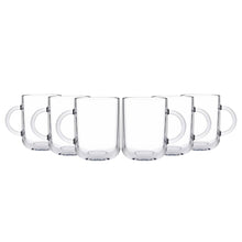 Set de 6 Tazas De Vidrio 330 Cc. Línea Iconic