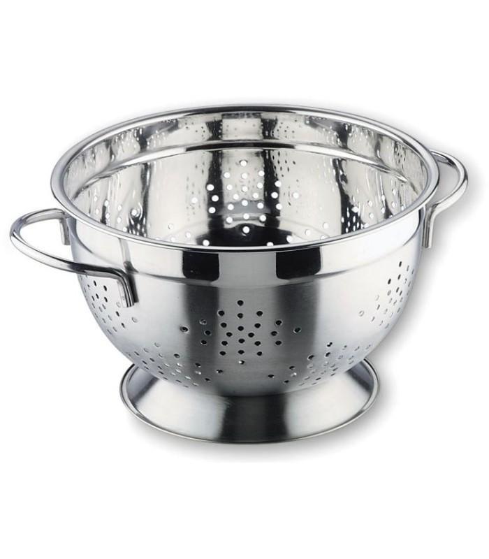 Colador Aleman Con Pedestal Acero Inoxidable 30 Cm
