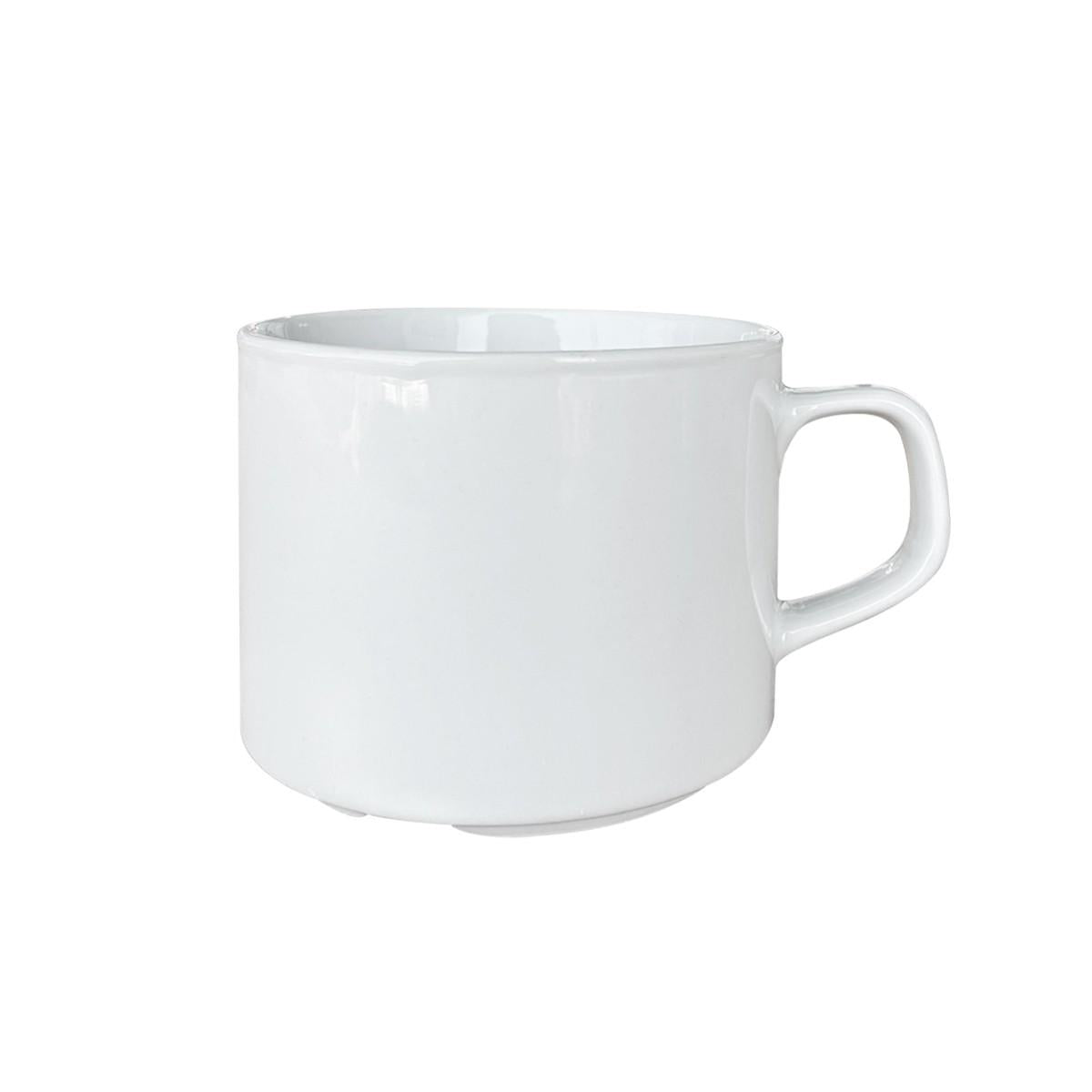 Set 6 Mug Porcelana Blanco 350 Ml Línea Padua