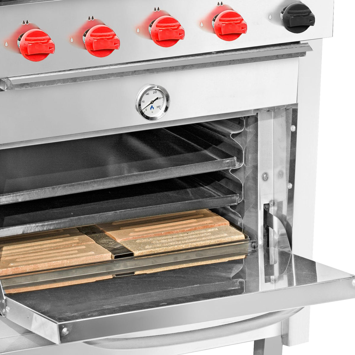 Cocina 4 Platos C/Horno 50x50 GLP