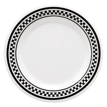 Plato Negro Con Blanca 23 Cm