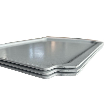 Bandeja Para Paciente De Desayuno 32,5 X 26,5 Cm Gris