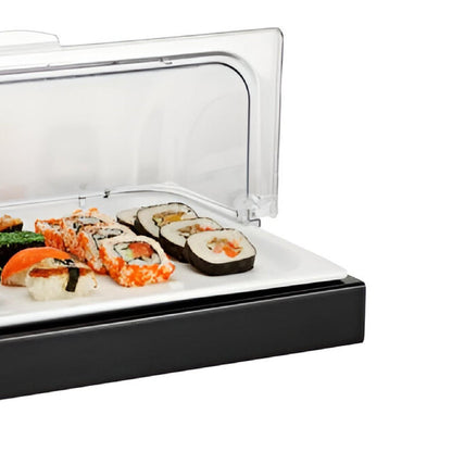 Exhibidor Buffet Frio C/Tapa Roll Inserto Gn 1/1X2 Cm