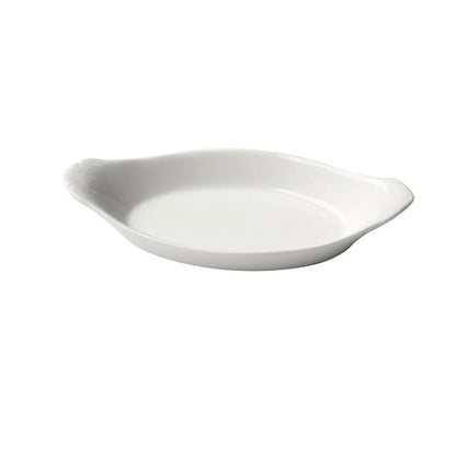 Plato Porcelana Oval Con Orejas Porcelana 25.5 Cm