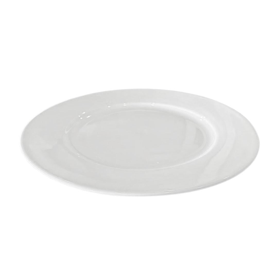 Plato Porcelana Base Borde Ancho 30 Cm Línea Padua