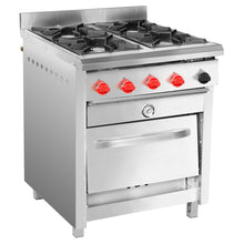 Cocina 4 Platos C/Horno 50x50 GLP