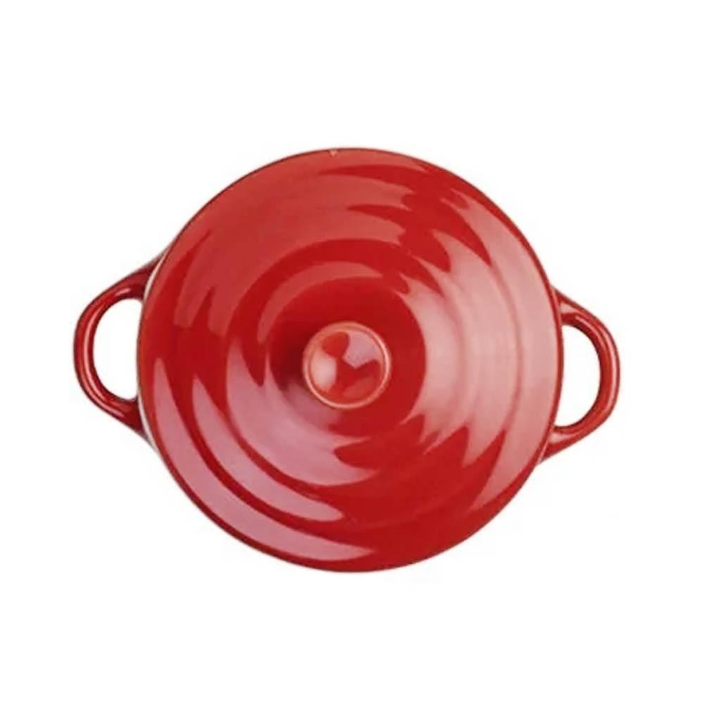 Mini Olla Redonda Cerámica Roja