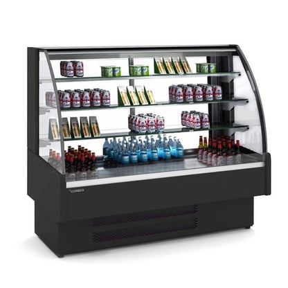 Vitrina Refrigerada Autoservicio Abierta Curva 95x73x138 Cm