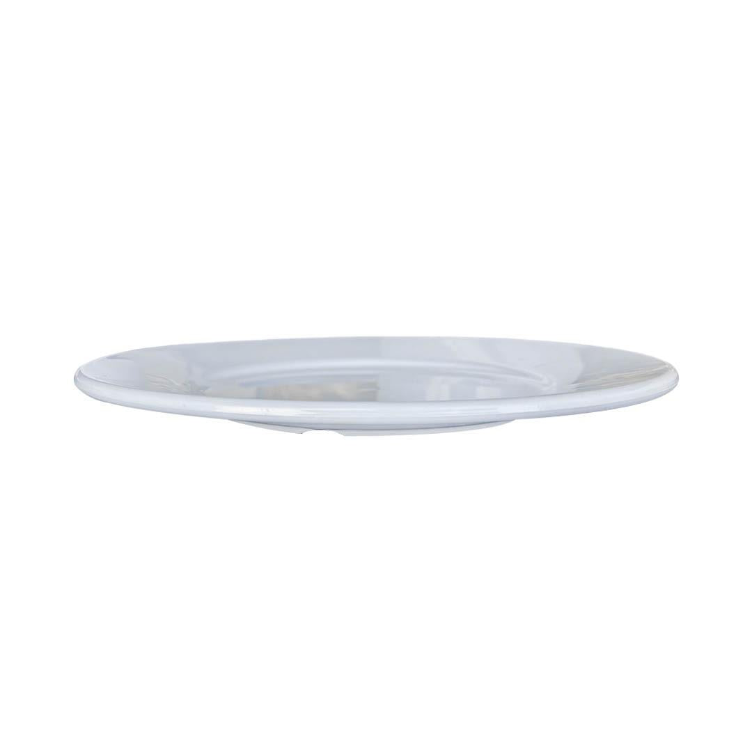 Plato De Policarbonato Blanco 19 Cm