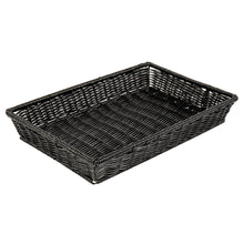 Canastos Rectangular De Plástico Color Negro 45x34x8 Cm