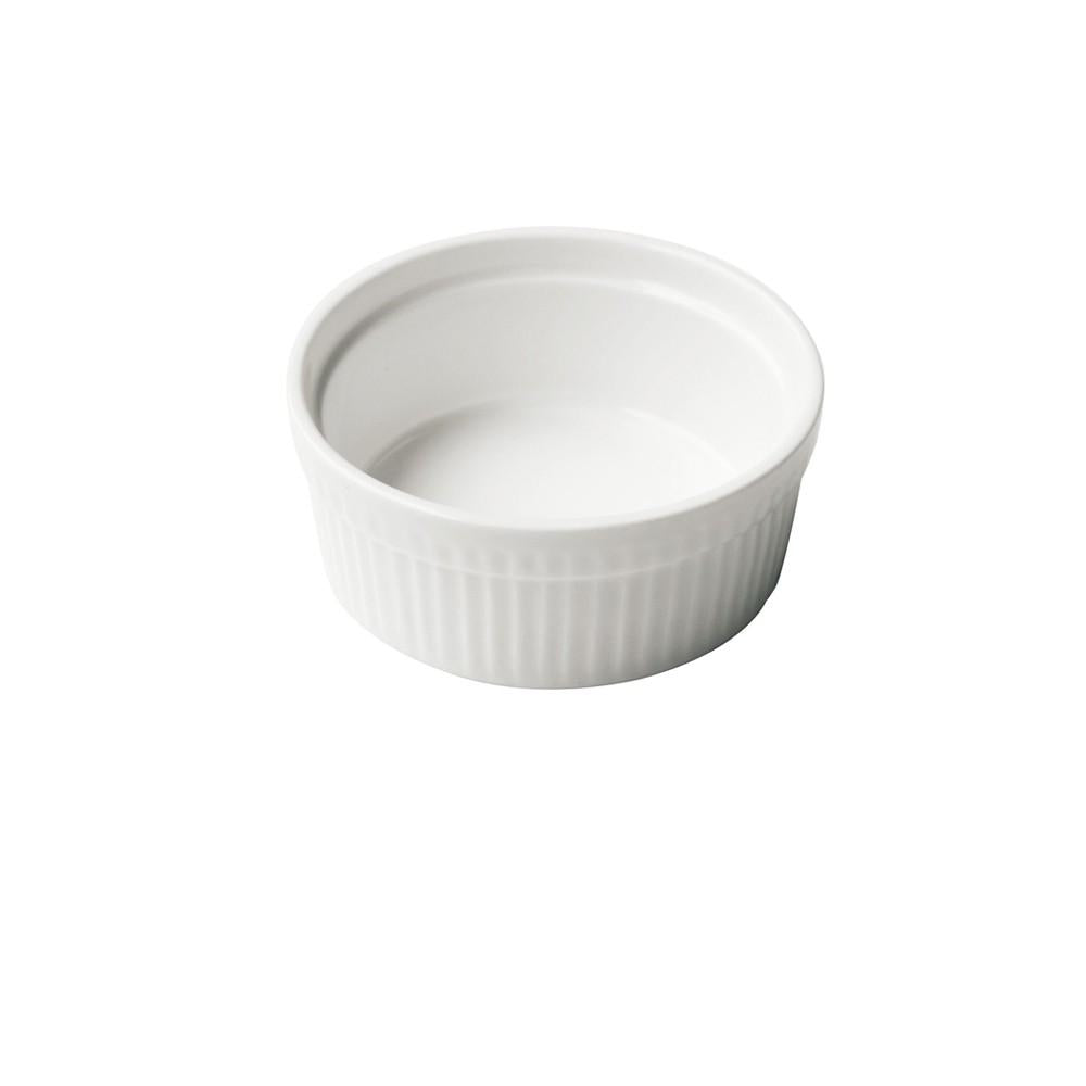 Set De 6 Pocillo Porcelana Acanalado 8.5 Cm
