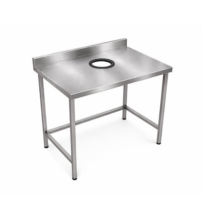 Mesón Desconche Acero Inoxidable 90x60x85 Cm