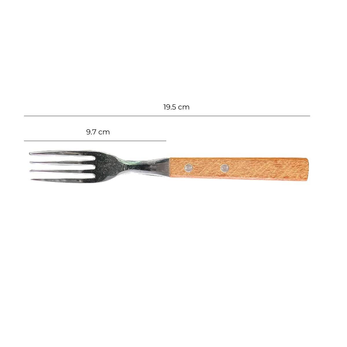 Pack 6 Tenedor Asado Mesa Línea Tradicional